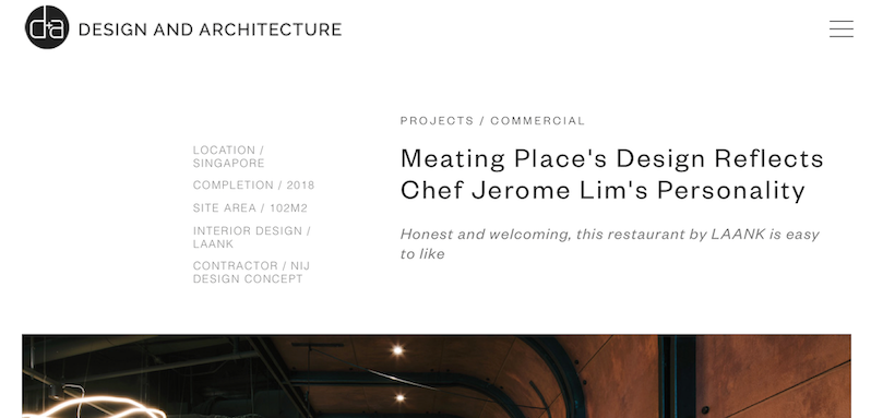 Design and Architecture – Meating Place